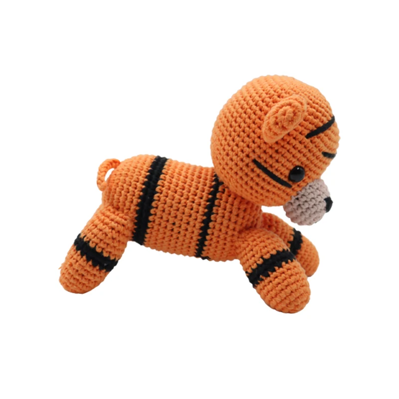 TUGE-Baby crochet amigurumi animal doll crochet knitted safe toy handmade knitting stuffer plush crochet Keychain animal doll