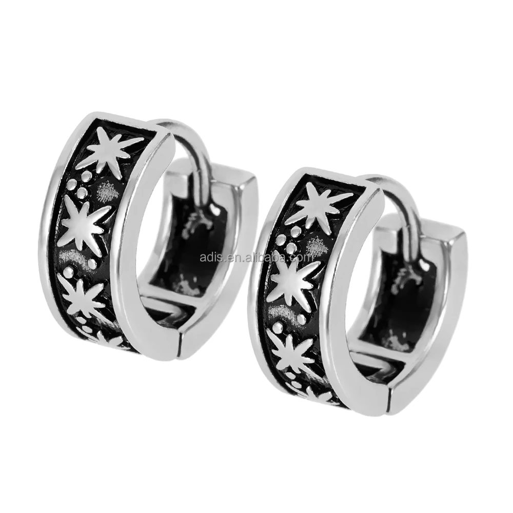 Винтажные серьги из хирургической стали