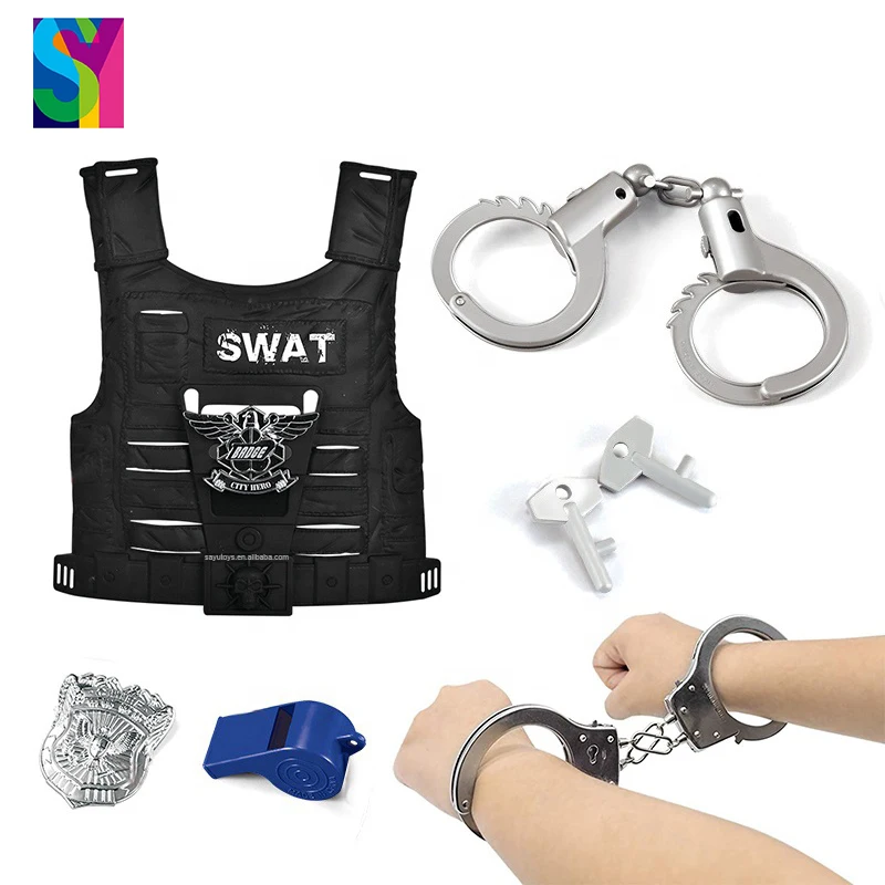  SY Jouet Enfant Kids School Education Toys Pretend Play Set Role Playing Game Police Station
