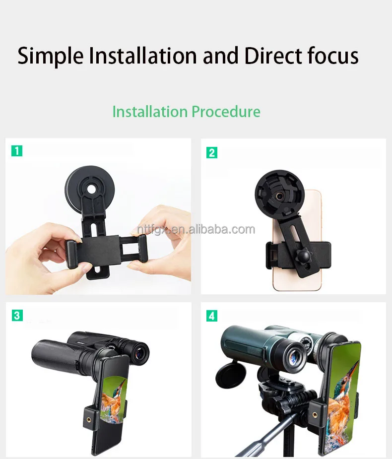 New Generation Smartphone Camera Adapter Telescope Camera Phone Holder  Phone Adapter Mount for Binoculars Monocular Microscope