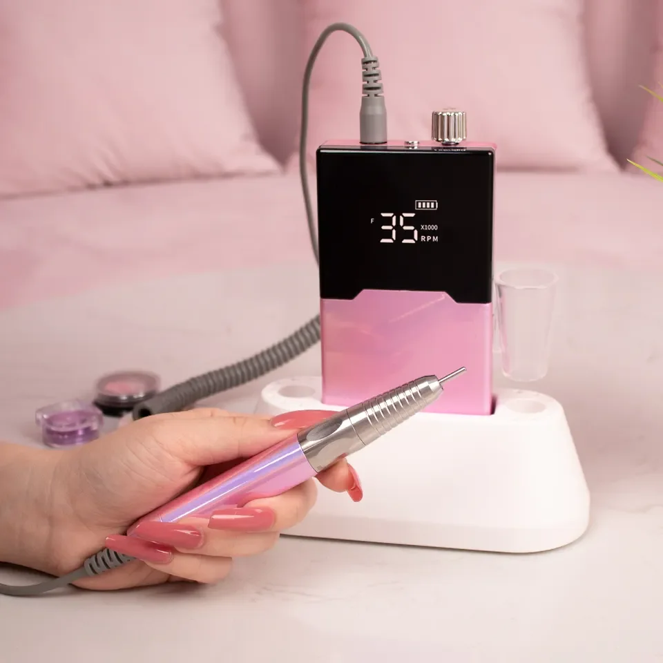 2023 New Tiktok Wholesale Professional Women Tungsten Steel Nail Drill Manicure Carbide Rainbow Drill Bits for Nail Drill