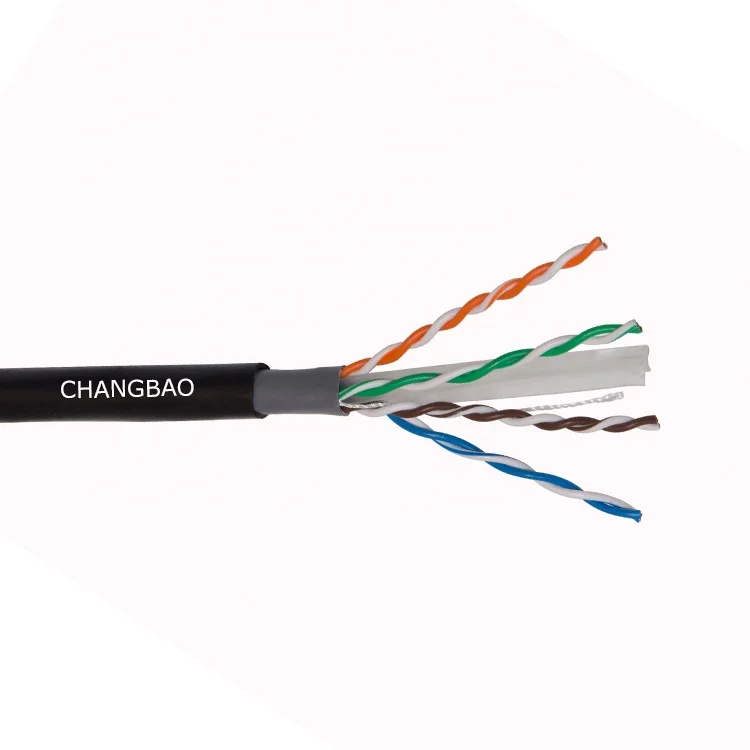 Changbao Dual Jacket 4pair 23AWG UTP FTP Outdoor Lan Network Cat5e Cat6a Cat 6 Ethernet cable