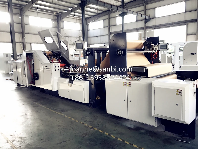 Машина для производства мешков из крафт-бумаги с квадратным дном