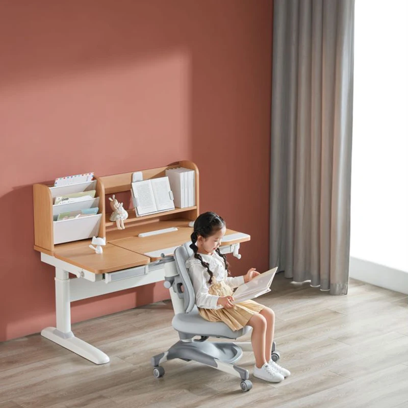GMYD M6 Particle Board Environmental Protection Non-toxic Adjustable Height Ergonomic Kids Study Table and Desk