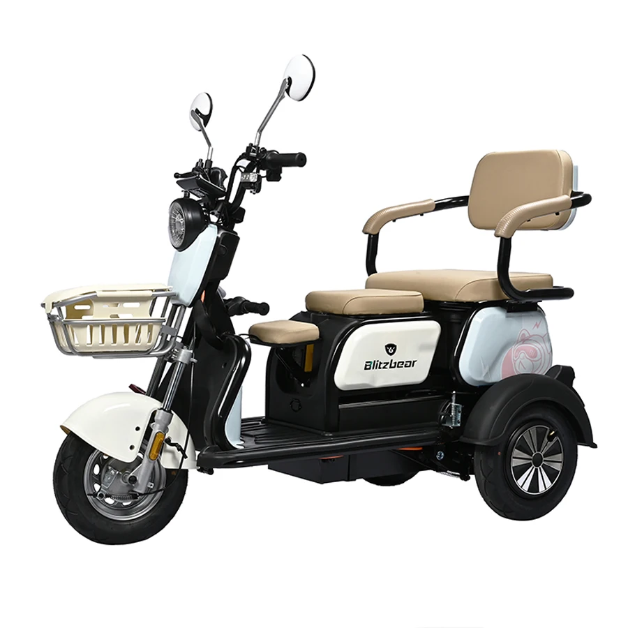 2024 Popular Adult Electric Tricycle 48v/60v 600w Can Be Customized for Export Cheap Elderly Electric Tricycle