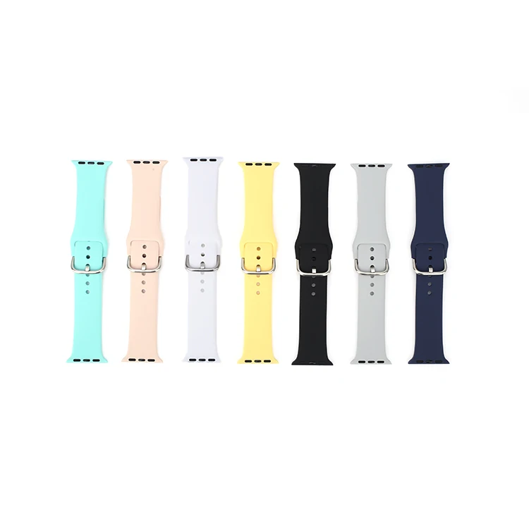Мягкие силиконовые сменные ремешки для часов iWatch 42 мм 40 мм
