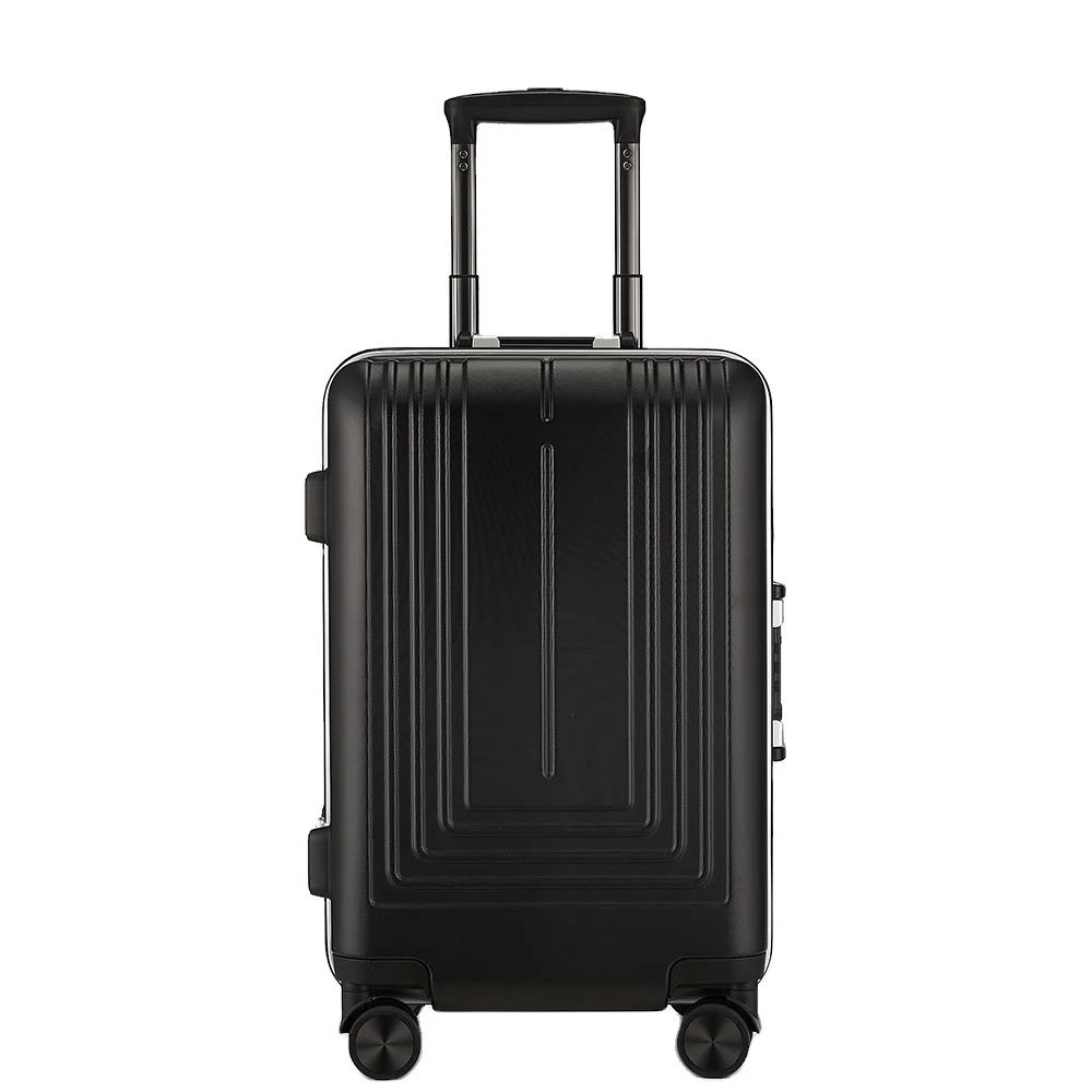 OEM comfort handle waterproof PC Tsa lock hardshell Aluminum Alloy business trolley suitcases luggage