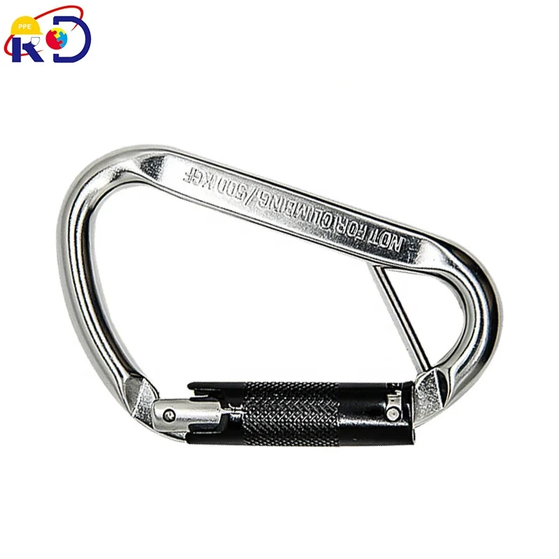 Automatic rotary climbing equipment hook D-type multifunctional climbing buckle