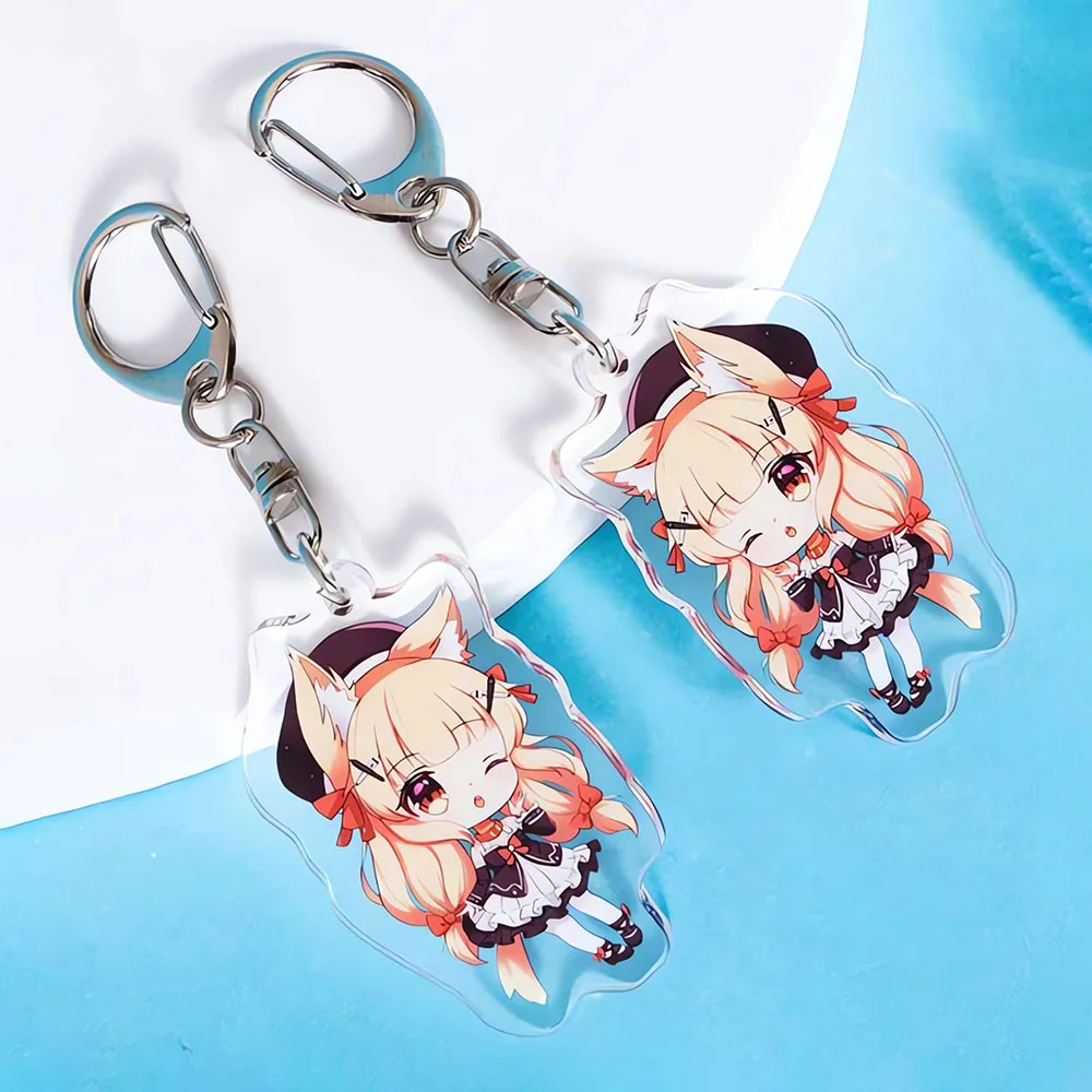 wholesale make your own design printed custom acrylic keychain charms anime epoxy keychain