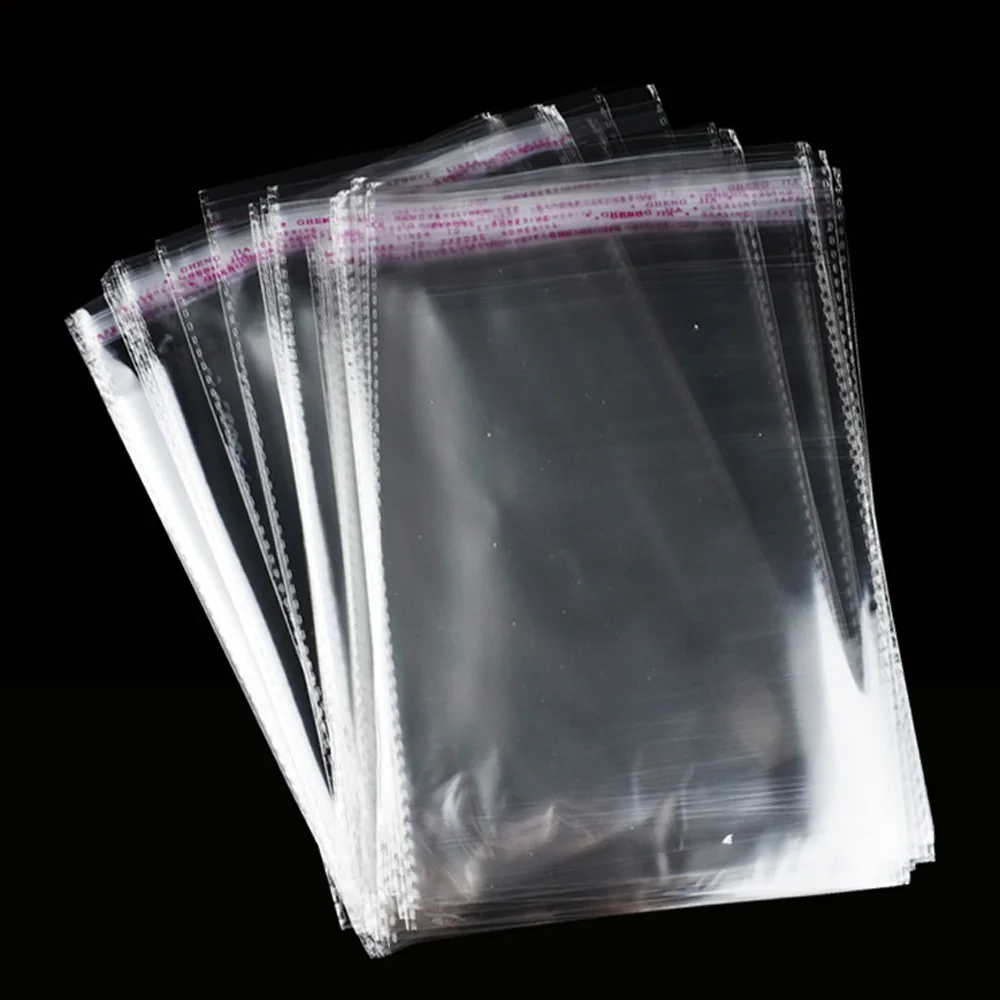 Transparent Cellophane Clear Poly Plastic Bag Self Adhesive Bopp Opp Plastic Bag