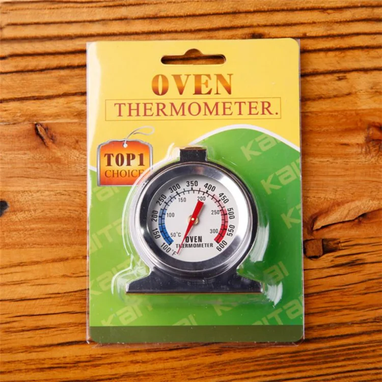 TOP1B Food Meat Temperature Stand Up Dial Oven Thermometer Stainless Steel Gauge Gage Large Diameter Dial Kitchen Baking Supplie