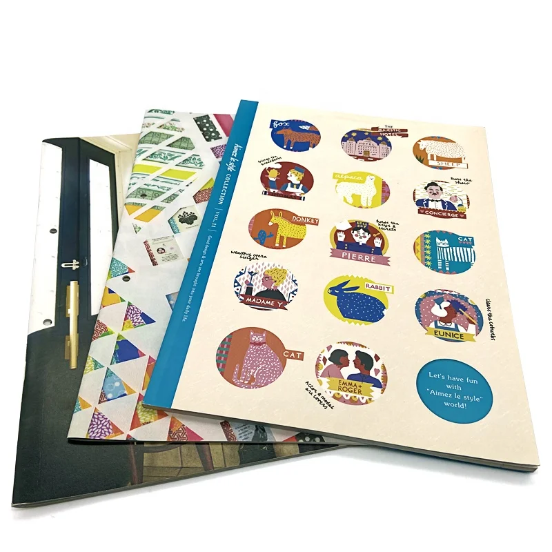 Custom Services A4  Brochure Catalog Booklet Printing