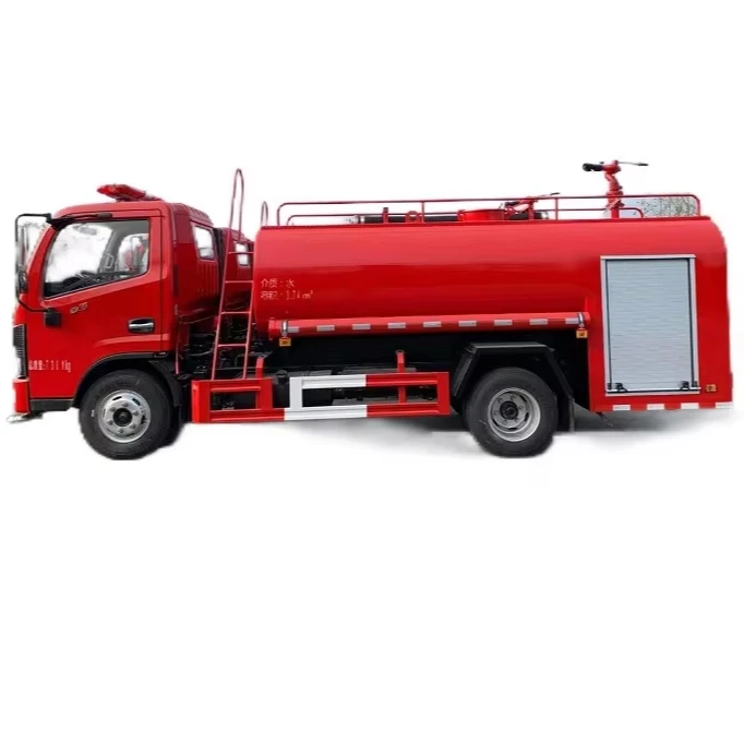 Dongfeng D-9 Fire Sprinkler New 4x2 Rear Pump Box 360 Rotating Water Monitor forest fire fighting truck