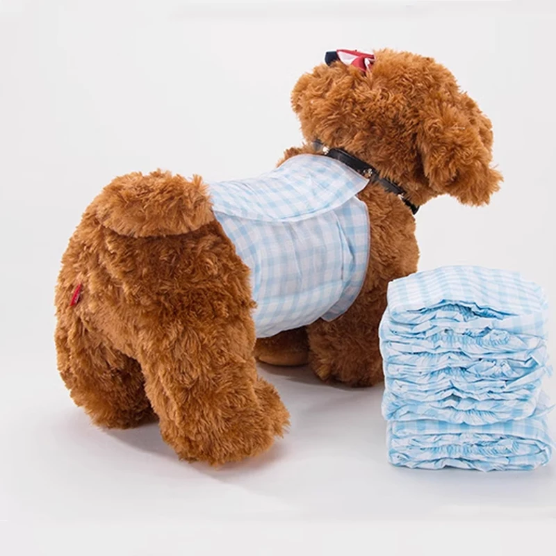 Fast Shipping Wholesale Manufacturer HipiPet Cotton Para Perros Dog Diapers Pet Grooming Product Pink Blue Luxury Pet Diaper