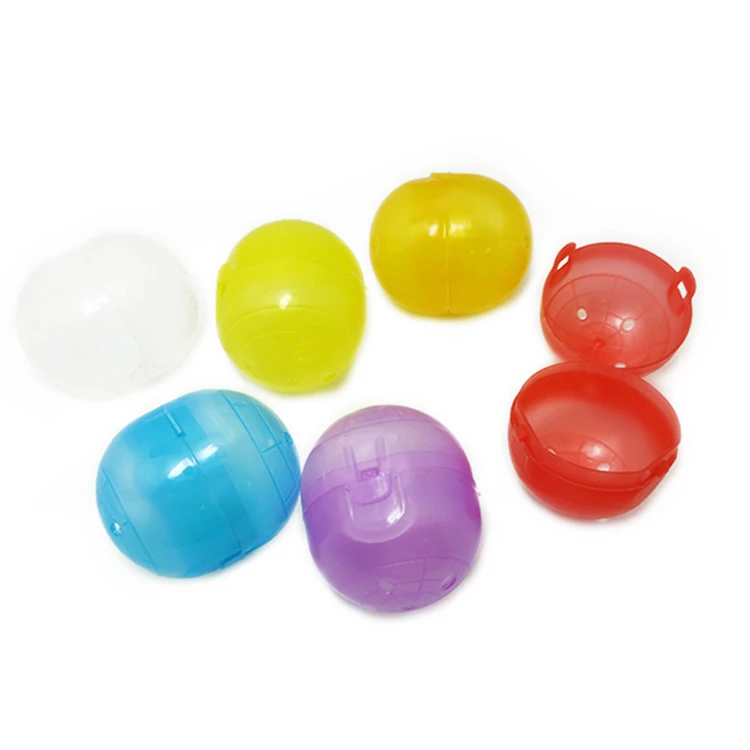 Promotion 47*56mm Conjoined Assorted Translucent Colors Oval-shaped Toy Capsule Shell Vending Machine