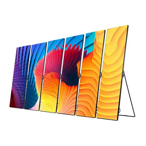 p2.5 poster led display wall poster led panel screen display beauty shop led poster display