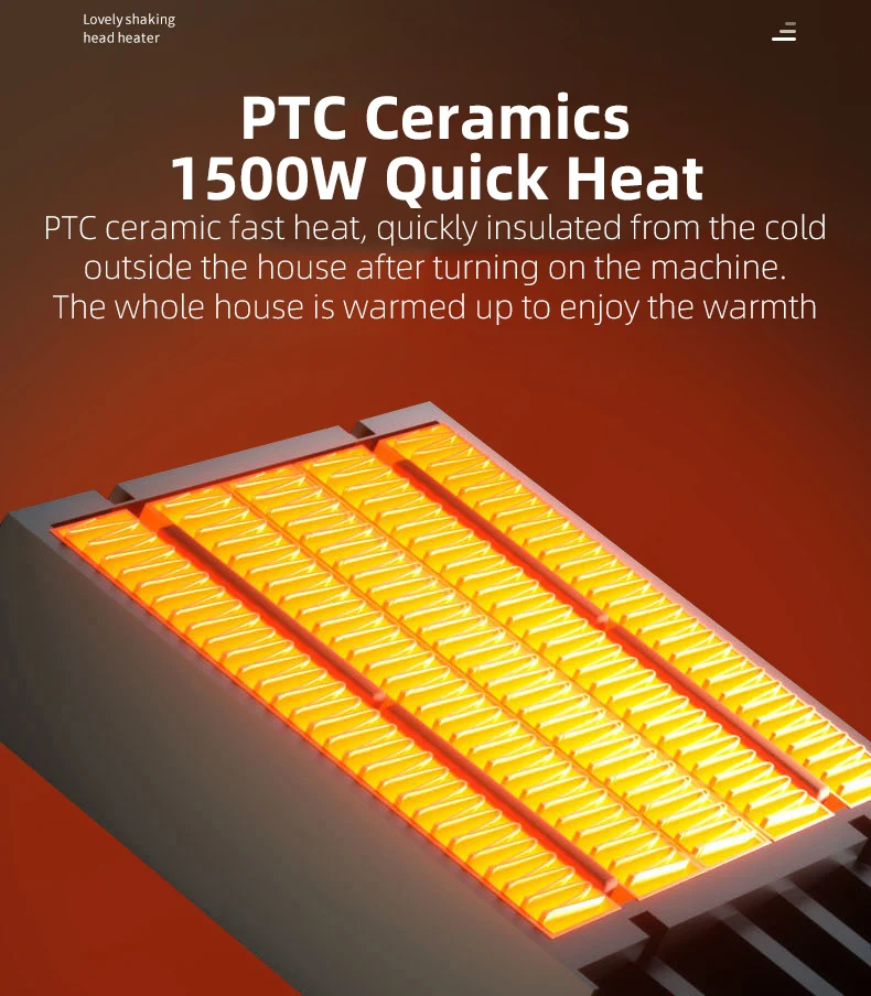 Wholesale 1500W Fast Heating Fan Winter Warmer Overheat Room Stove Household Air Heaters 220V Portable Electric Heater