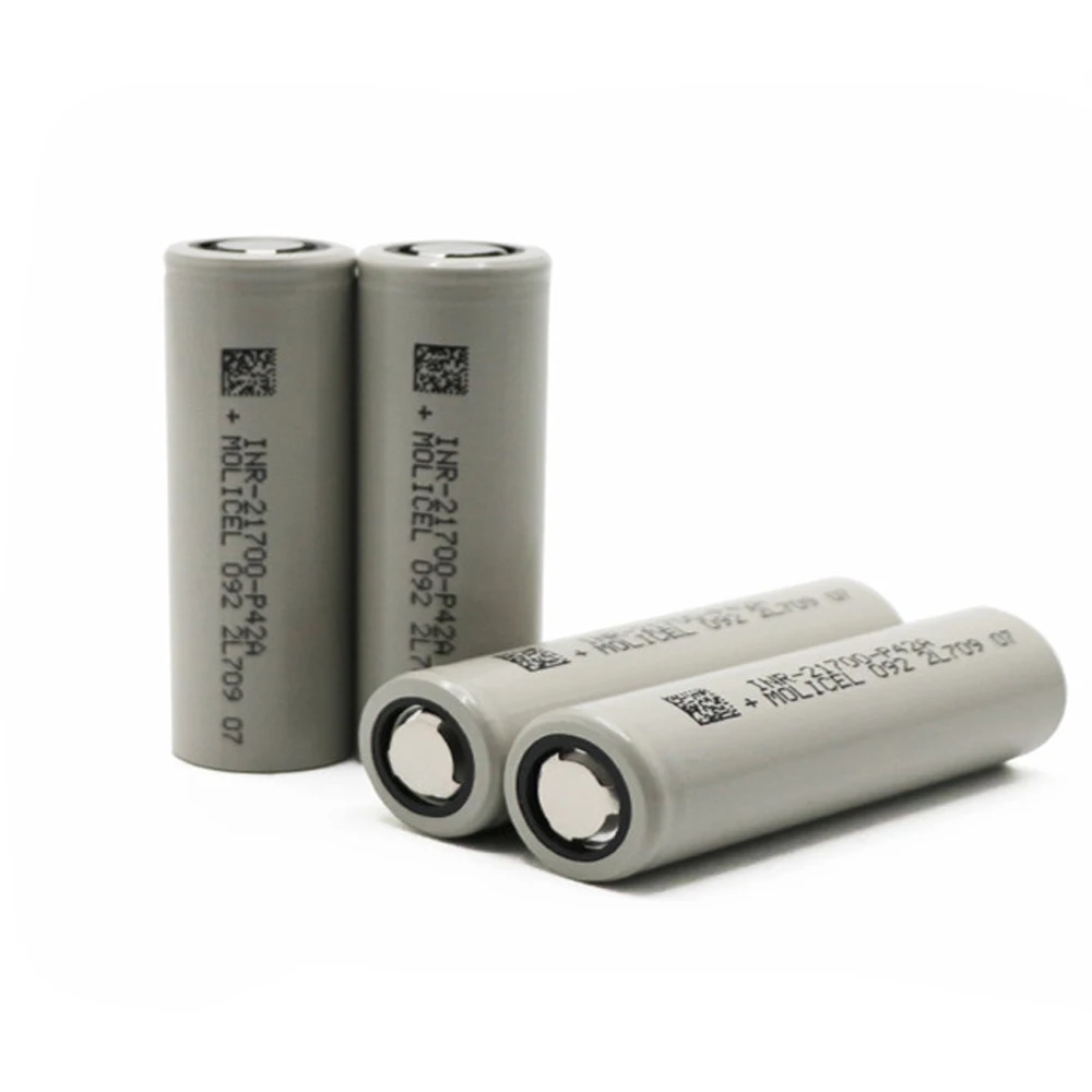 Original Taiwan Molicel Inr 21700 4200mah 30a Battery P42a 3.7v Rechargeable 21700 Battery for Flashlights