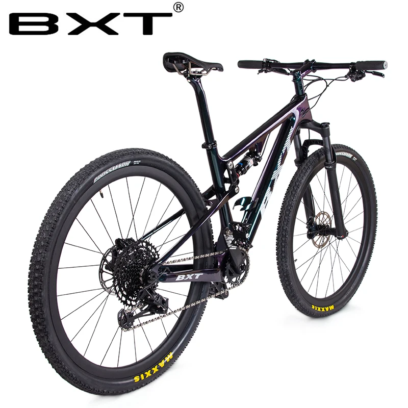 BXT MTB Carbon Frame Full Suspension 29er Travel 100mm Disc Brake MTB Carbon Frame 29er Full Suspension Boost Type
