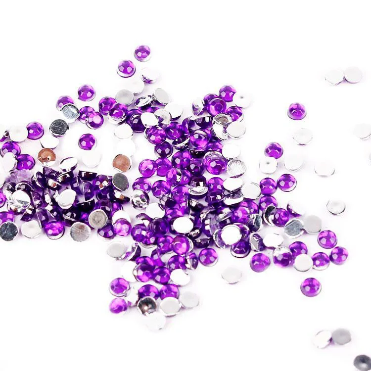 Factory New Arrival Nail Accessories 12 Color Acrylic Diamond 1.5mm 2mm 3mm For Nail Art