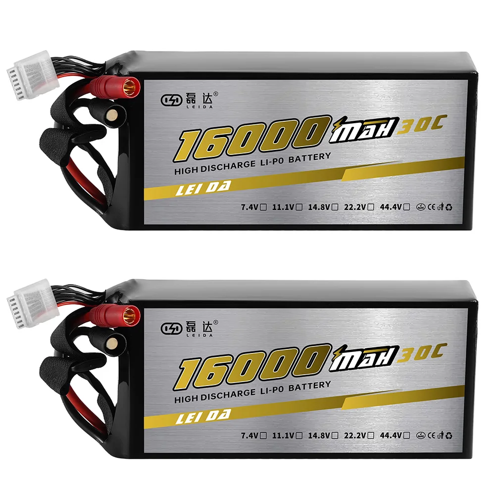 Дешевая цена литий-ионная полимерная батарея 16000mah 30c 3s11.1v 4s14.8v 6s22.22.2v аккумуляторные батареи для Дронов