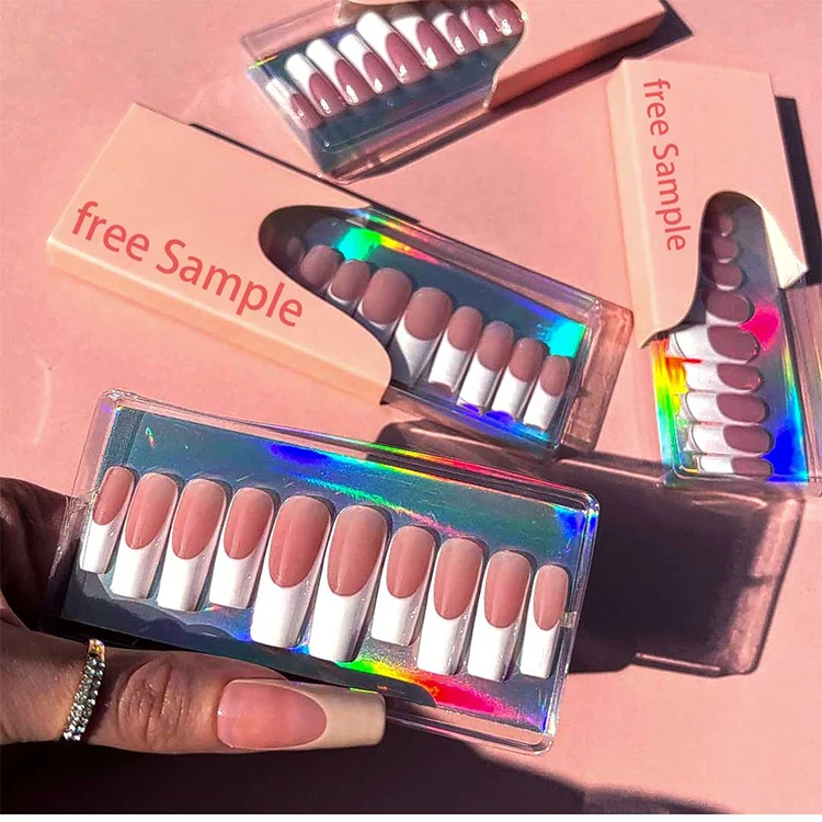 Wholesale Custom Private Label Acrylic Press On Nail Packaging Box For Long Nails