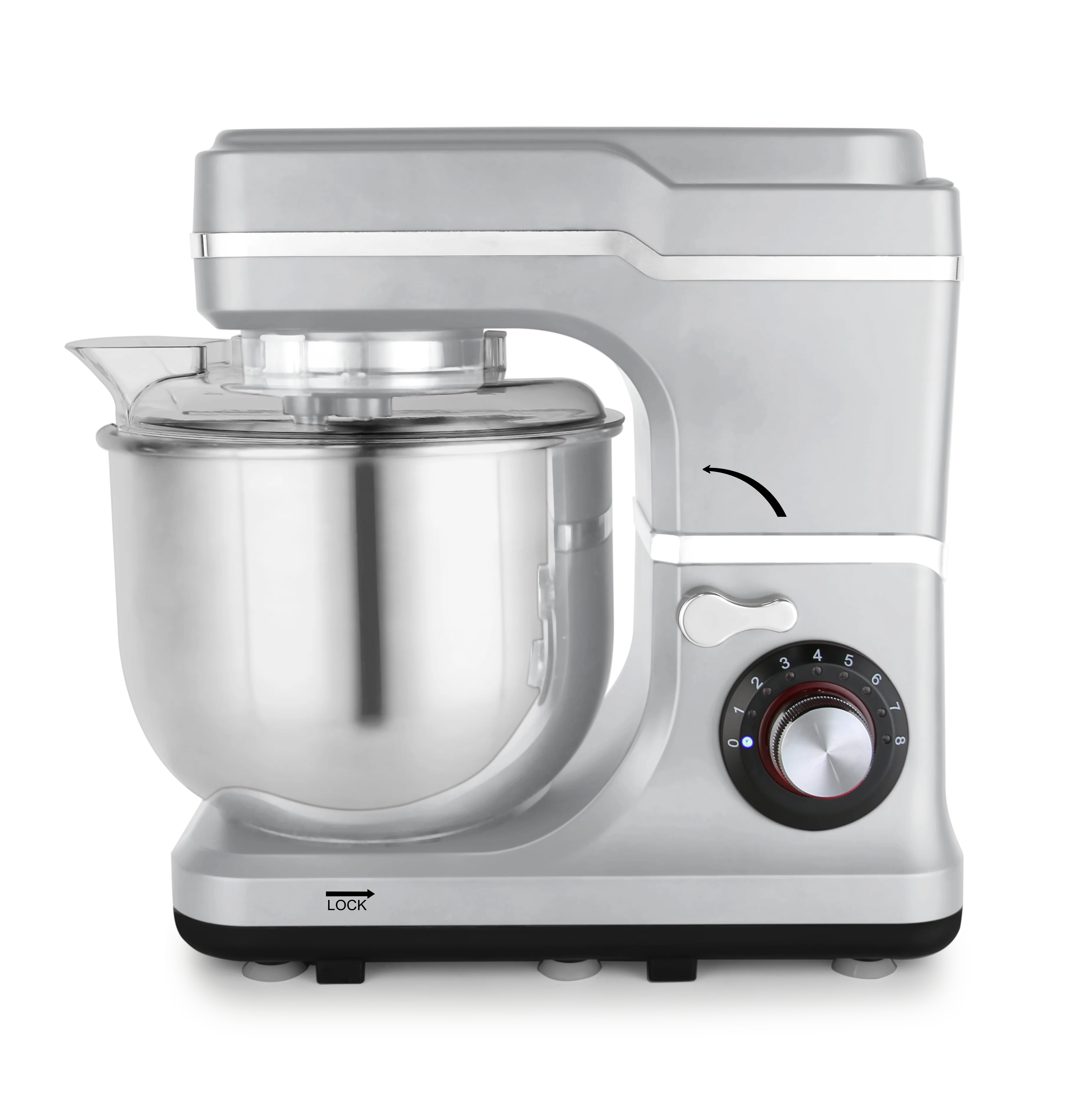6L 6.6 litre Hotsale Powerful Household Electric Stand Mixer with Egg Whisk Dough hook for Baking Cake