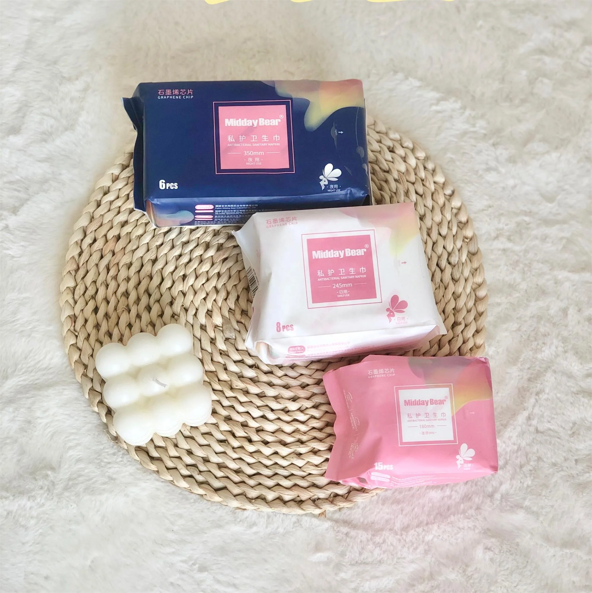 Quick absorbing Zero added Stay Dry Odorless Ultra Thin Wings daytime use Feminine Periods sanitary napkin pads lady pad