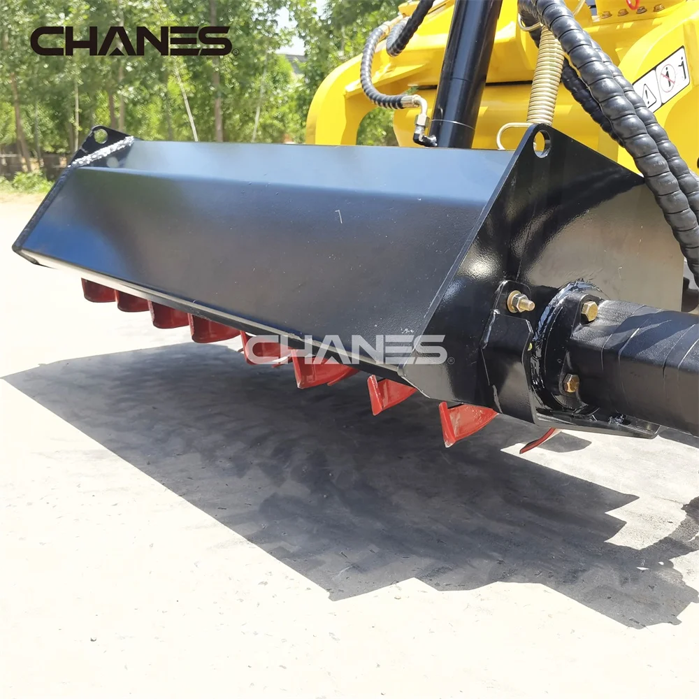 China  Chanes diesel  mini skid steer loader  tracked attachment cultivatory rotary tiller tractor garden small rotary tiller