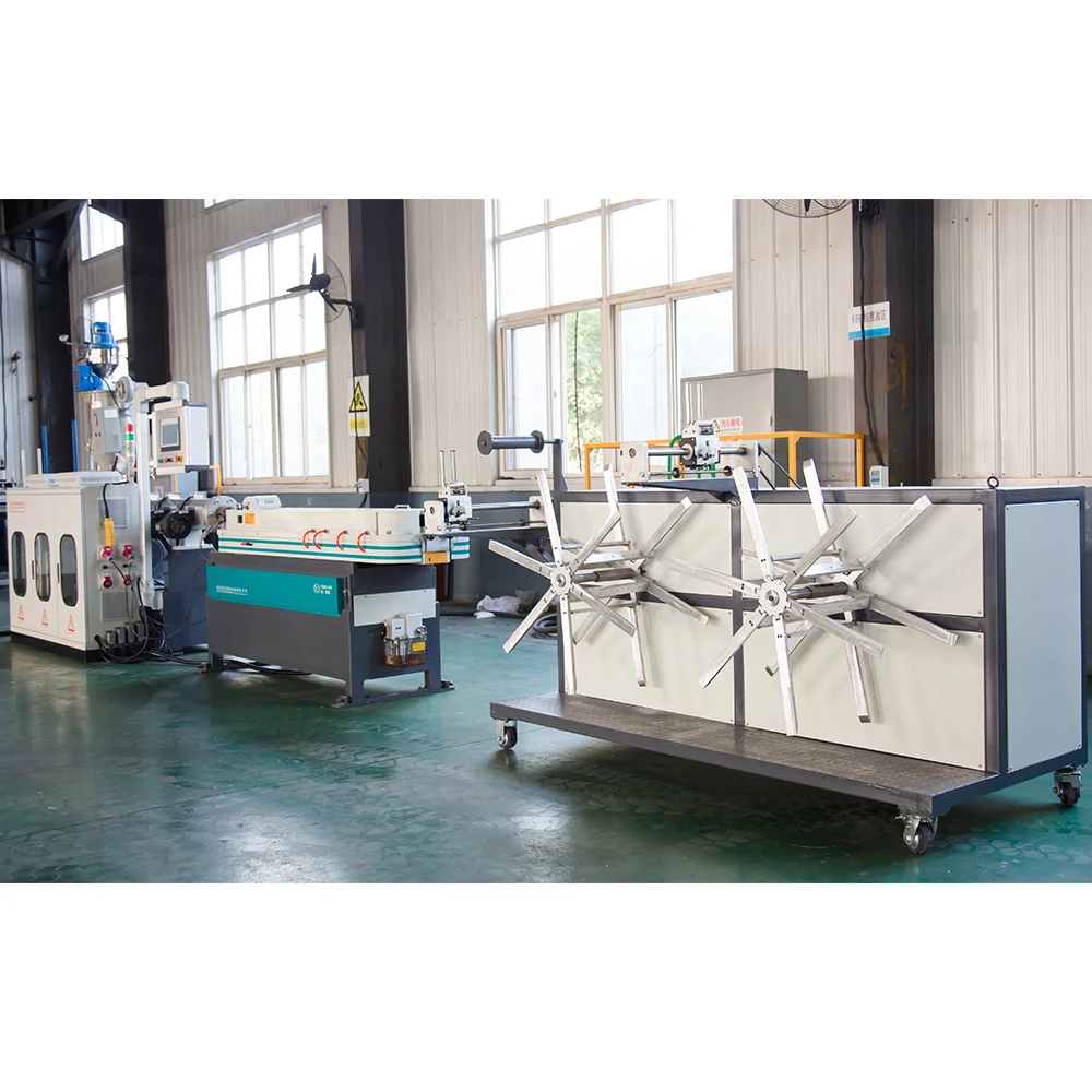 12-40mm Corrugated Plastic Pipe Machine High Speed Single Wall Corrugated Pipe Extrusion Line With Vacuum Pump Recycling Plastic