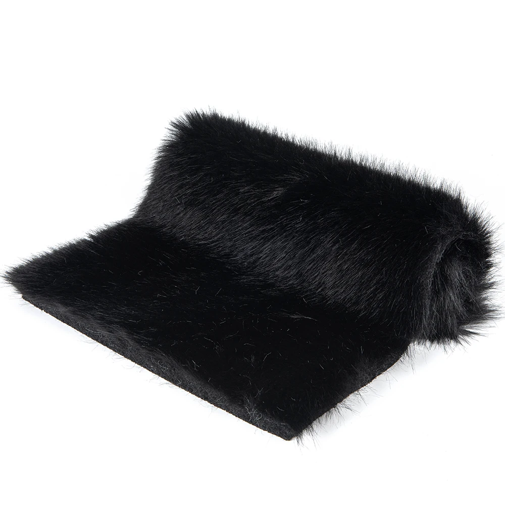 Big weight very soft 100% polyester faux fur fabric fox fur fabrics for hood scarves , winter ponchos, ladies pullovers