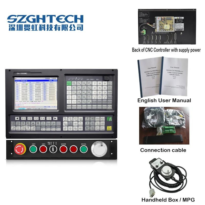  as GSK CNC controller 4 Axis PLC Absolute Milling Controller For