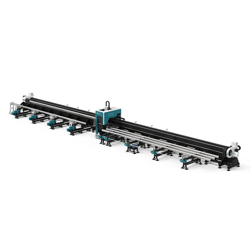 Lxshow Water Cooling 1.5kw 2kw Square Round Fiber Tube Pipe Laser Cutting Machine For Meta Tube Metal Cutting Price