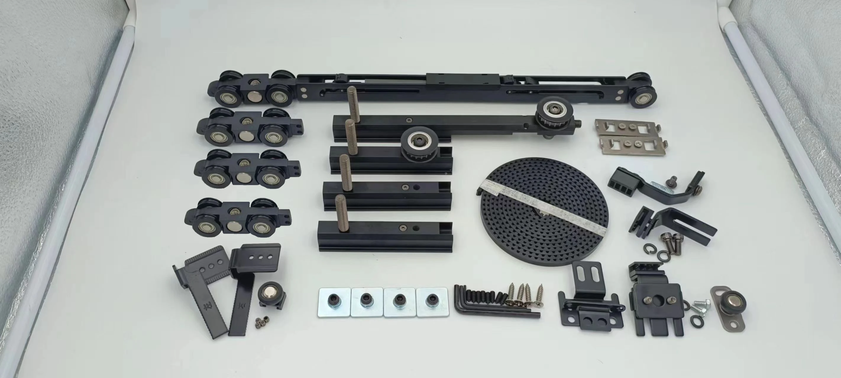 soft closing sliding door rollers for 2 doors for soft close telescopic sliding door system