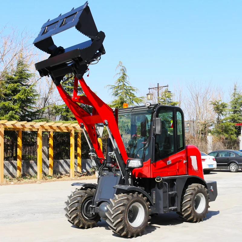 micro top pallet speed side industrial power grab sany wheel loader  mini concrete metal loader