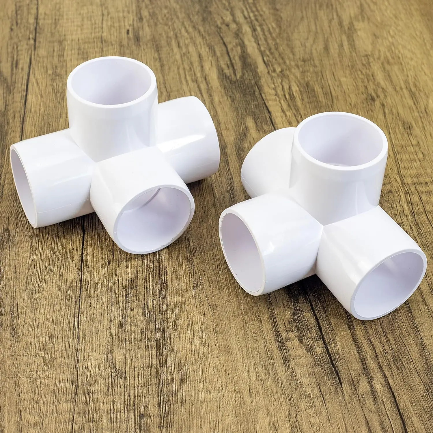 SCH40 PVC pipe fittings 4 Way PVC Fittings Furniture Grade Connector PVC Elbow clamp press pipe fittings