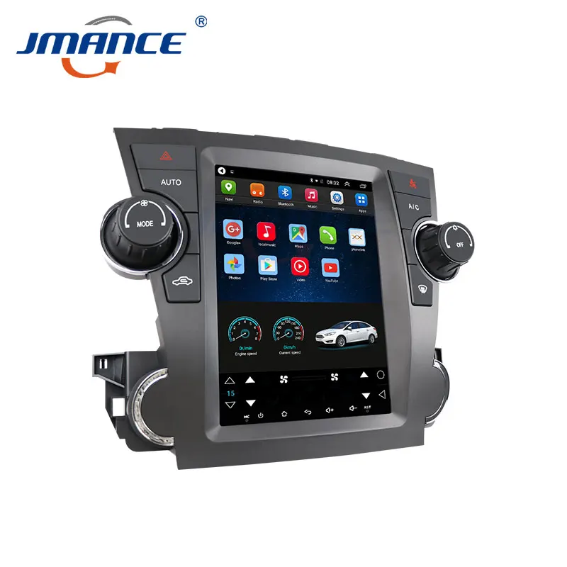 HD multimedia 9.7 inch car video android 1+16GB GPS BT WIFI Car DVD player for Toyota Highlander 2008-13