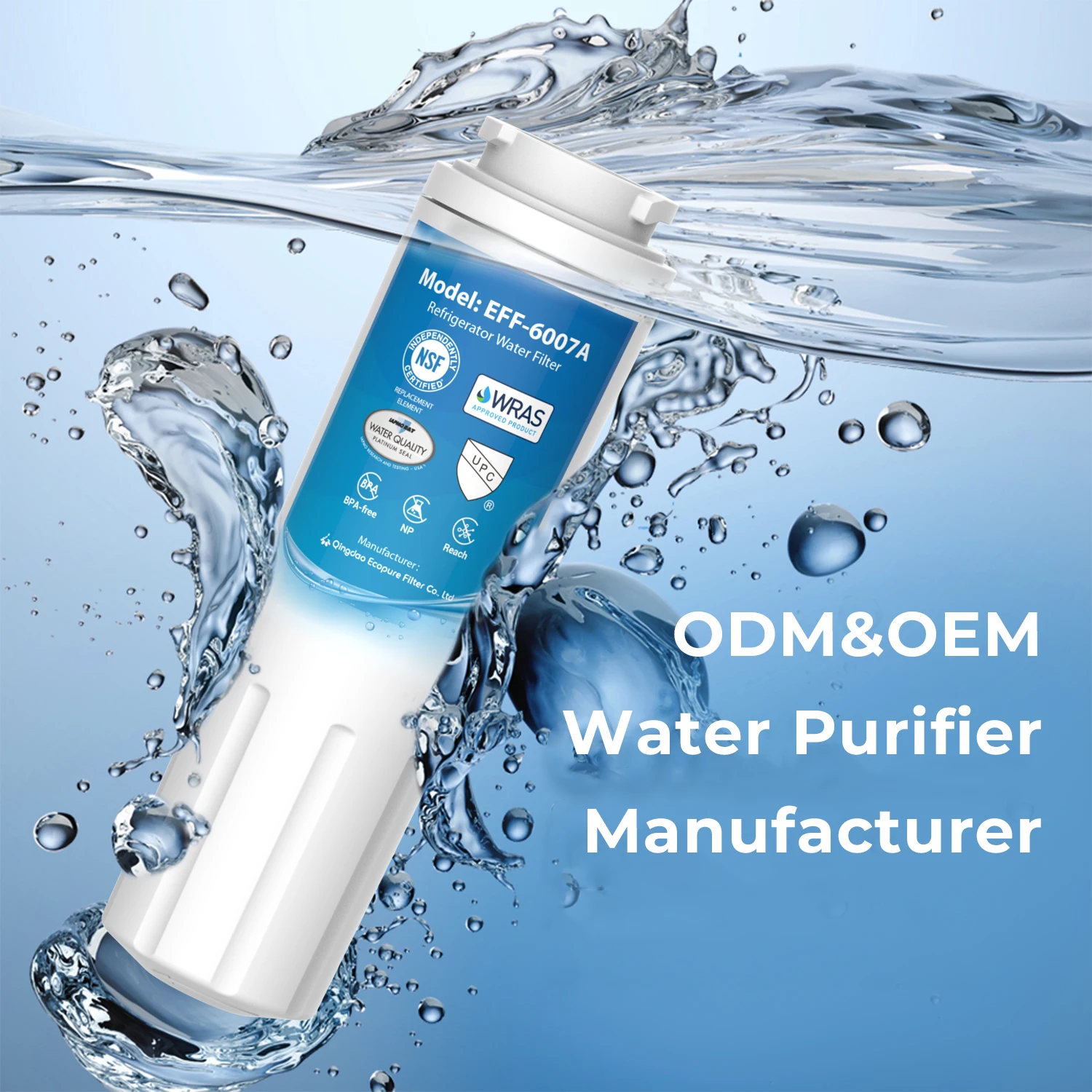 EFF-6007 Refrigerator Water Filter Replacement for Amana / Maytag UKF8001AXX UKF8001AXX-750 UKF8001