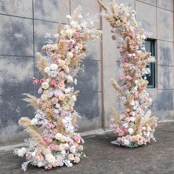 New artificial flower arch backdrop wedding arch flowers decorative flower arch for wedding decoration