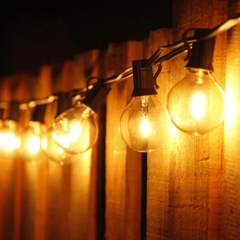 Garden String Lights 50ft Garden Patio Led String Light Brimax G40 Outdoor Indoor/outdoor Decoration Soft Warm White Plastic 360