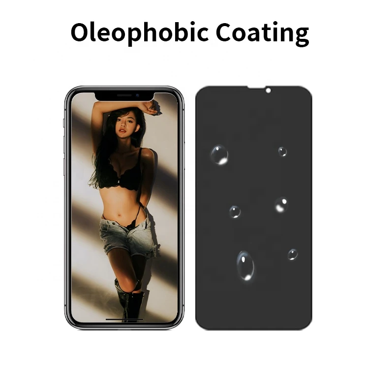 High Quality 0.33mm 3D 9H Anti Spy Privacy Tempered Glass privacy screen protector For iphone 11 12 13 Pro Max Mini