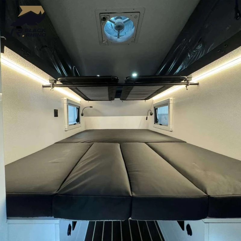 Flexible customization mini caravan new design family dome aluminum caravan foldable hard top 5th wheel  mini offroad camper