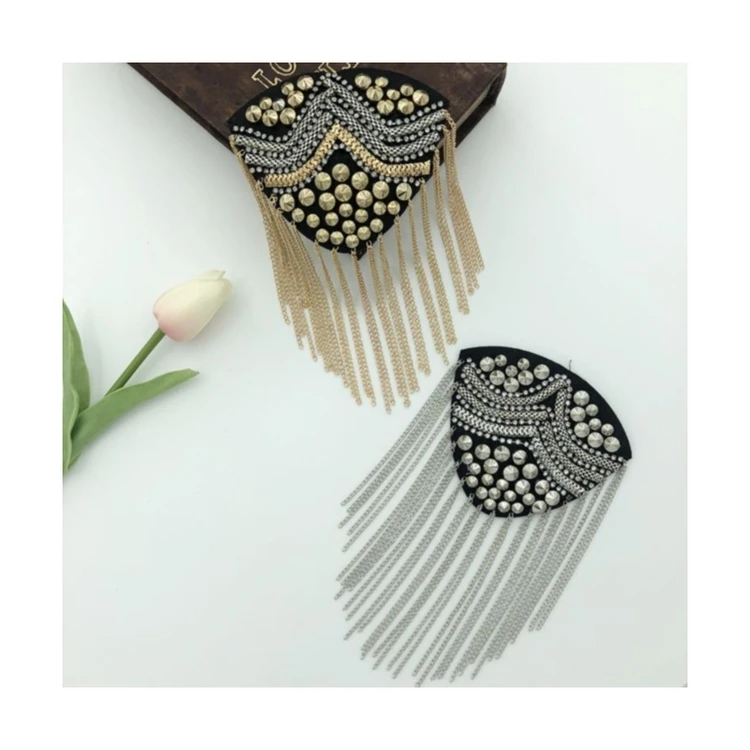 New arrival Two color satellite nail plus drill chain plus chain heart-shaped retro seal