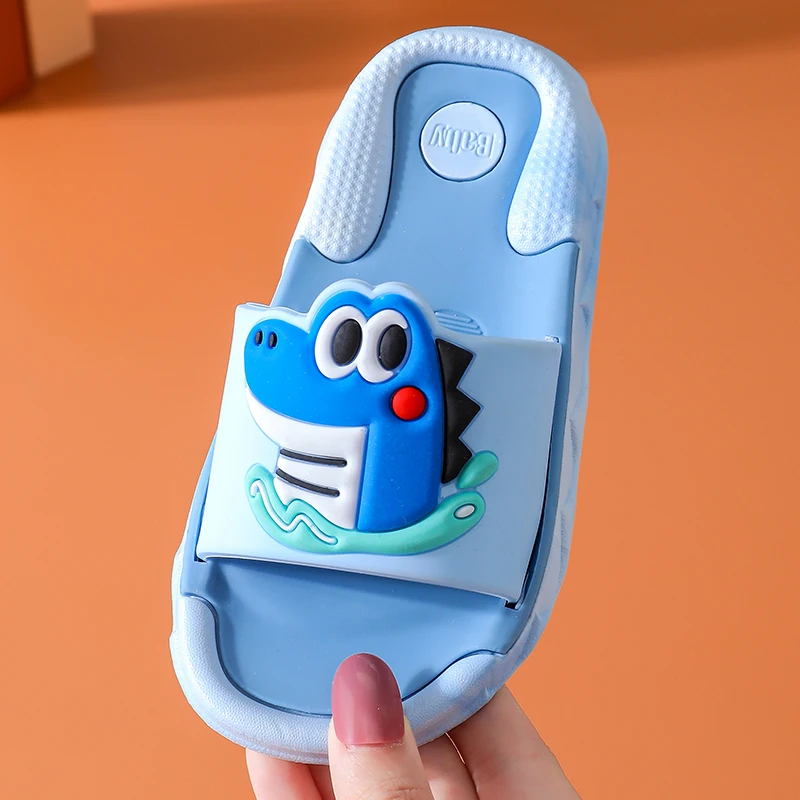 2021hot sell size24-35# animal shoes baby boy toddler  soft kids  non-slip PVC beach slippers