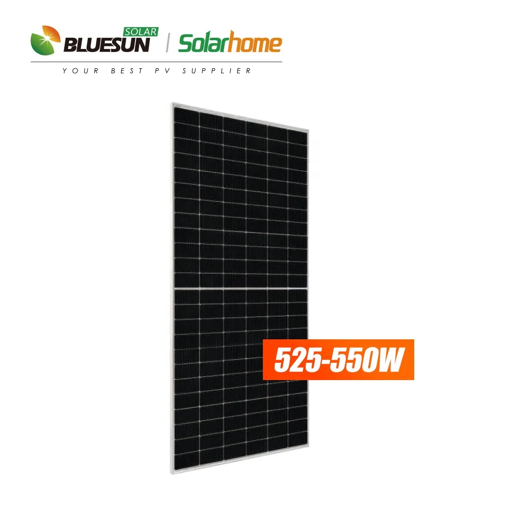 BLUESUN grade A mono half cell solar panel new 500W 530W 550W 560W 182 cells home solar panel