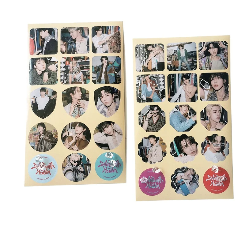 New Kpop SVT Group DIY Stickers For Notebook Water Cup Decal Laptop Home Decoration OPP Bag PVC Sticker