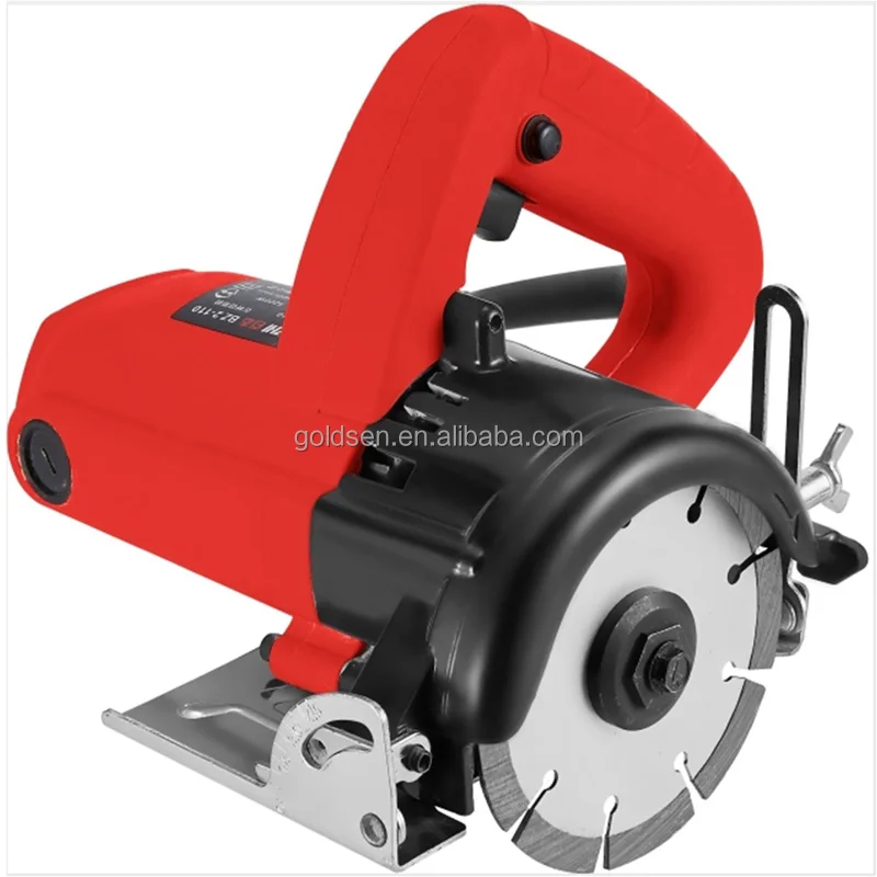 TOLHIT 1200w Portable Stone Block Brick Tile Concrete Cutting Granite Cutter Machine Wet Saw Hand Electric Marble Cutter