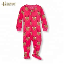 Kids Cotton Bamboo Footed Pajamas Baby Clothes