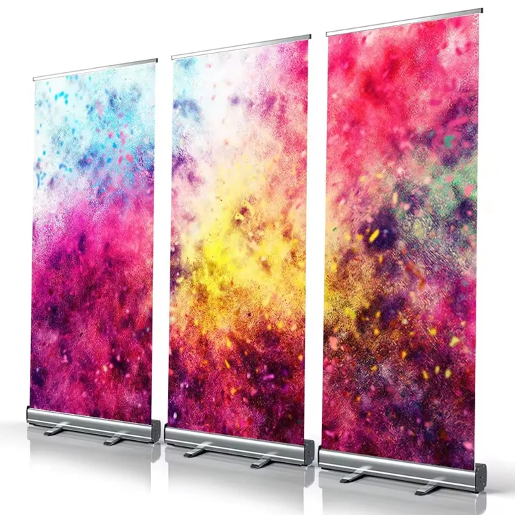 Single Side Display Image Custom Outdoor Display Rack Pull Ups Retractable Roller banner standee Roll Up Banner Stand