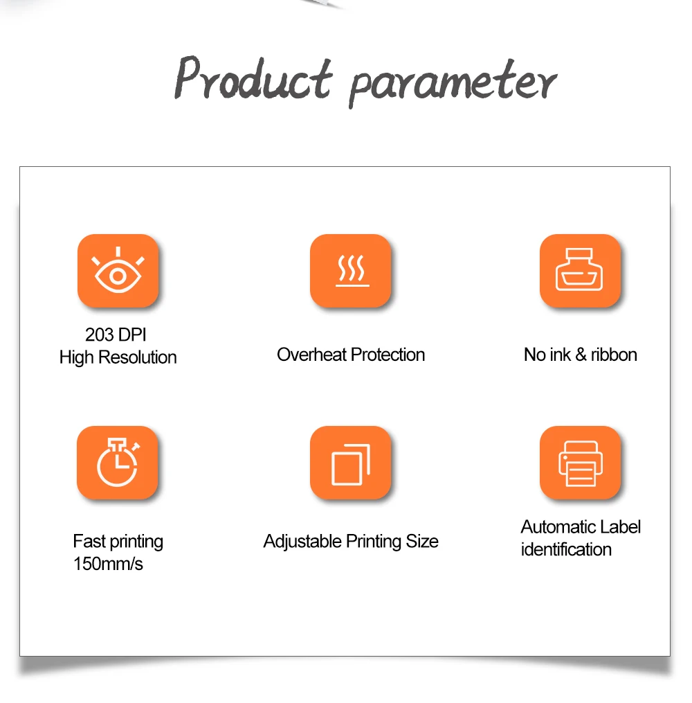 IPRT QIRUI  3inch 80mm thermal shipping label printer a6 sticker waybill thermal printer with bluetooth